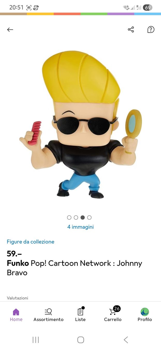Funko Statuette: Funko Pop! Johnny Bravo 1069 Cartoon Network Nuovo – Nuovo e nell'imballaggio originale da Regensdorf venduto da Ecoglamfinds 2