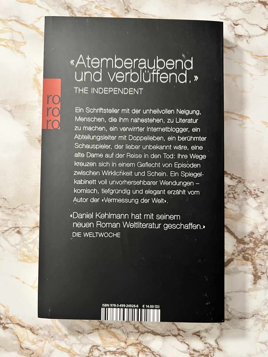Libri: Ruhm - Daniel Kehlmann (Deutsch) – Nuovo (secondo la descrizione) da Langrickenbach venduto da hub_n7tv 1