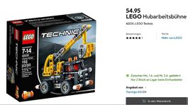 LEGO Technic #42031 Hubarbeitsbühne o. OVP