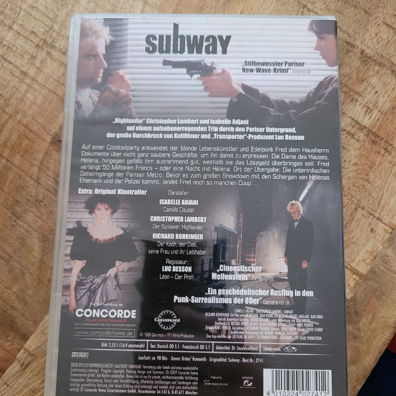 Tous les DVDs: Subway dvd Luc Besson Christopher Lambert – D'occasion à Volketswil par uffdu 1