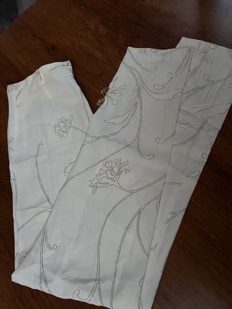 Maria Grazia Seven Hose creme gemustert Grösse L