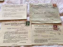 Apiculture 4 documents intéressants 1917 a 1923 rare