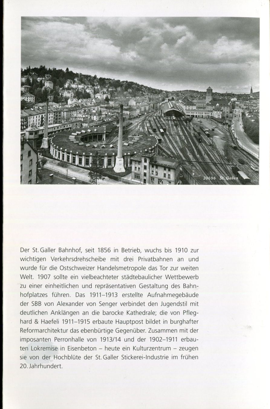 Libri: St. Gallen, Bahnhof, Hauptpost, Kunstführer – Usato da Aarau venduto da Elmaar41 1