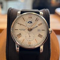 Montblanc Dual Time Automatic Silver Dial 4810