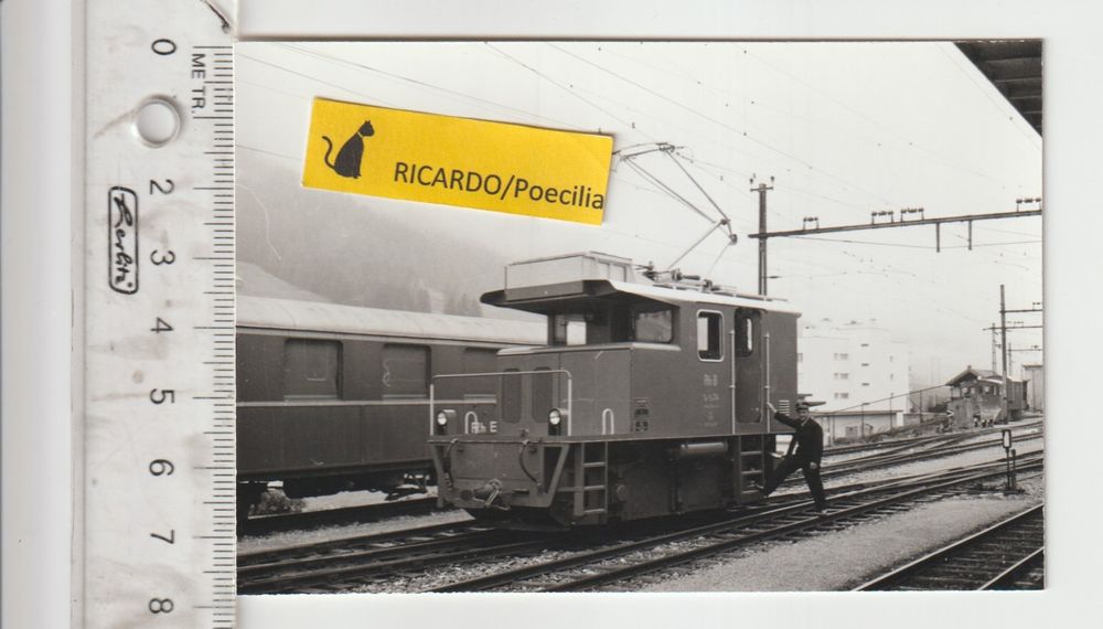 Originalfoto einer RhB Rangierlok in Davos Platz i. J. 1969 (Gebraucht ...