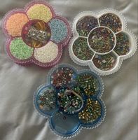 ***3 blumige Böxli mit Perle ***