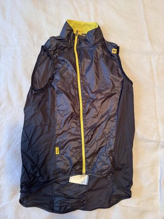 Gilet ciclismo Mavic nero giallo taglia L usato