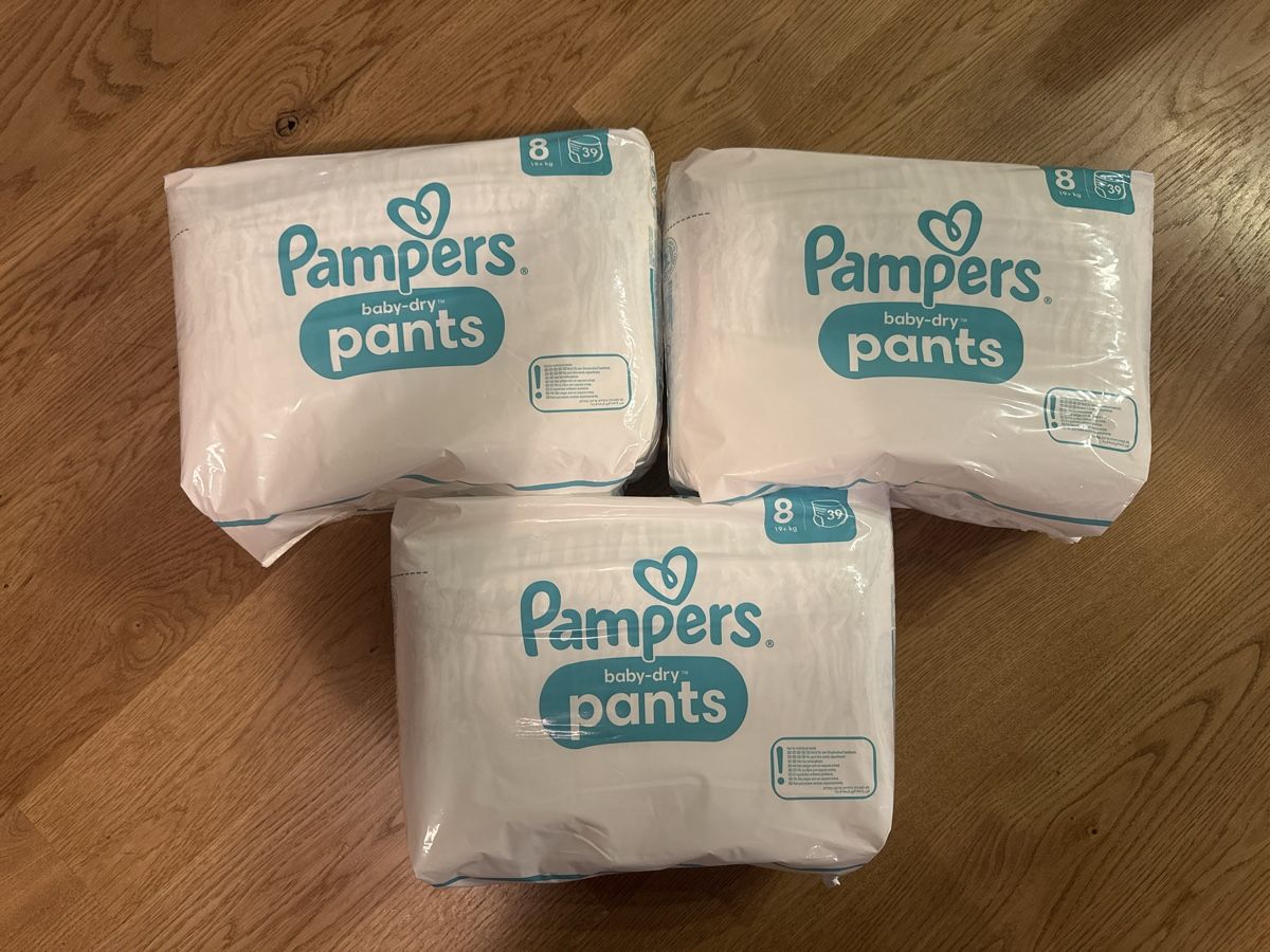 Pampers Secchi per pannolini & Pannolini: Pampers Pants Grösse 8 – Nuovo e nell'imballaggio originale da Kriens venduto da AlprauschCH 1
