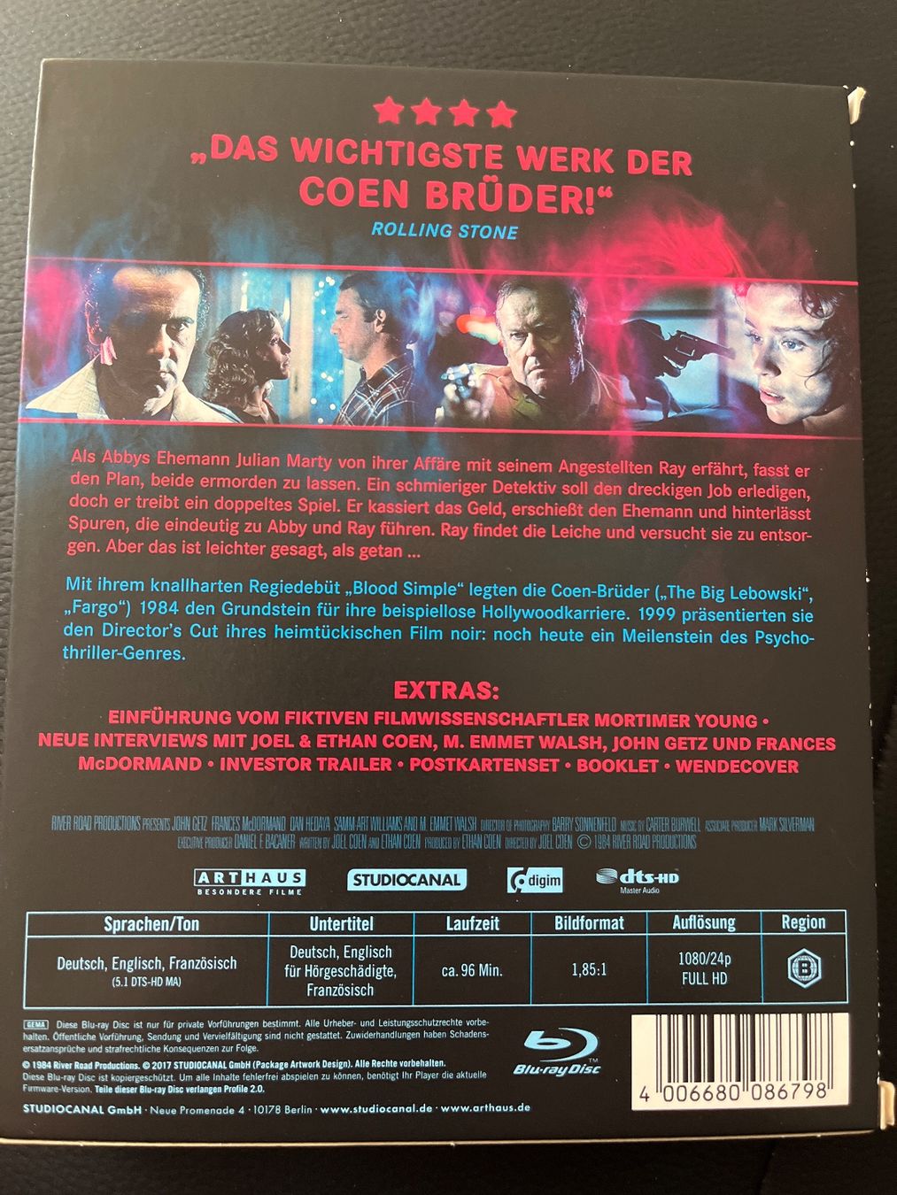 Tutti i DVDs: Blood Simple – Usato da Basel venduto da patku79 1