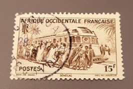 Französische-Westafrika 1947 alte briefmarke