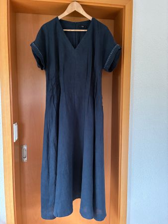 IVKO Leinenkleid marineblau Gr. XL - 42