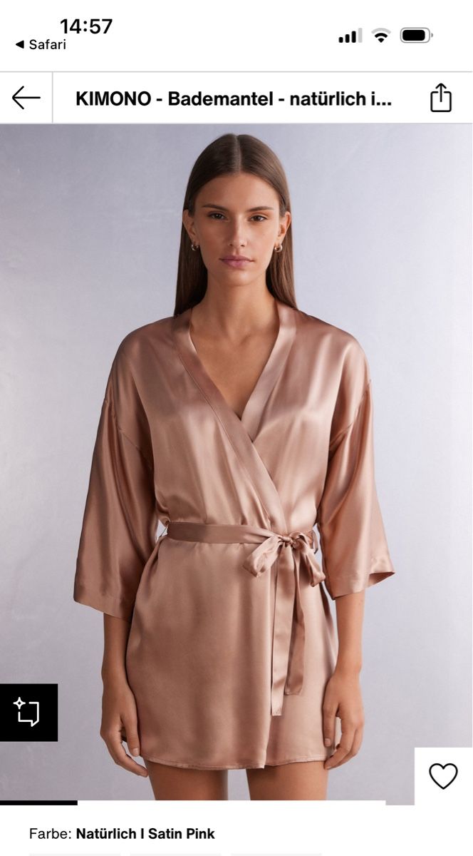 Kimono: Intimissimi Kimono Seide satin rosa – Nuovo (secondo la descrizione) da Küssnacht am Rigi venduto da annine.l.