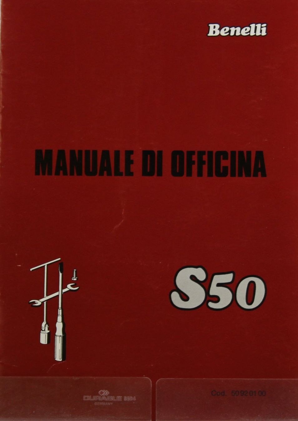 Benelli Documenti: ORIGINAL WEKSTATTHANDBUCH | BENELLI - S50 | AB 04.1987 – Usato da Unterägeri venduto da GIGOLOLIT