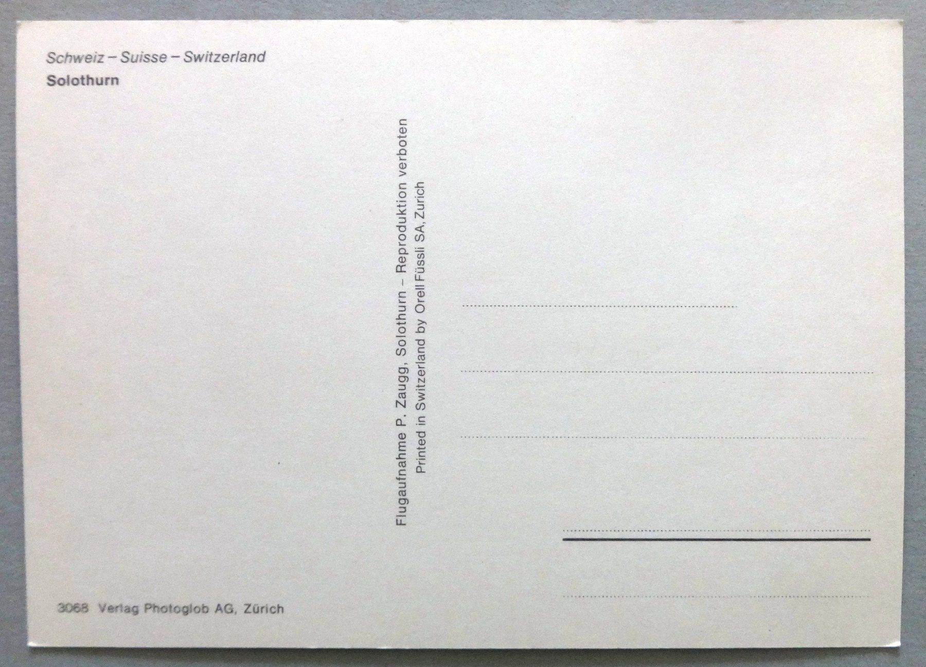 Cartes postales: Solothurn – D'occasion à Fétigny par Billy2miny 1