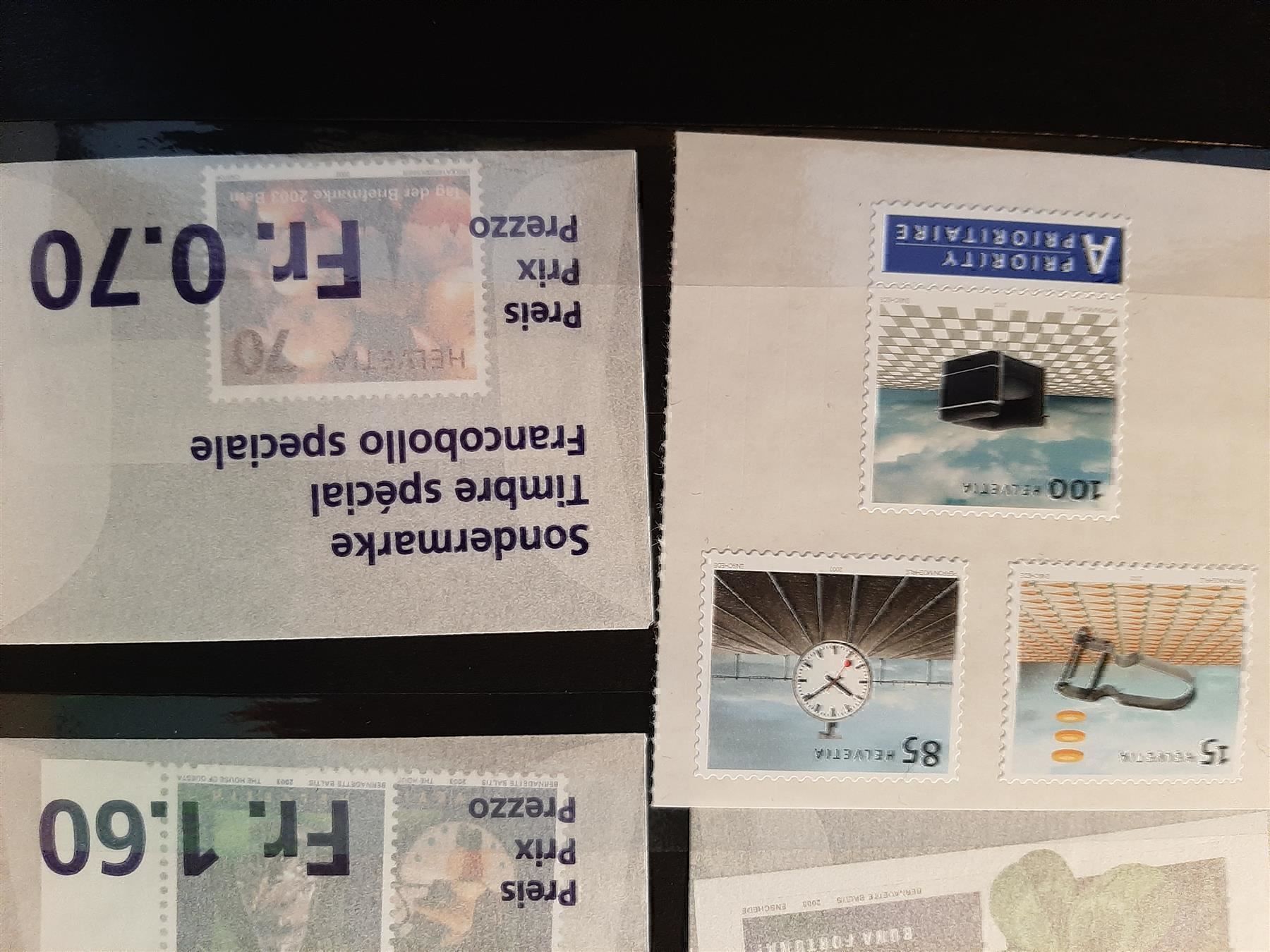 Tutti i francobolli: 2003 Diverse Briefmarken  Postfrisch – Nuovo e nell'imballaggio originale da Affoltern am Albis venduto da Andrezc 1