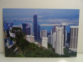 Hong Kong Postkarte Skyline Aussicht vom Berg 10cm x 15cm