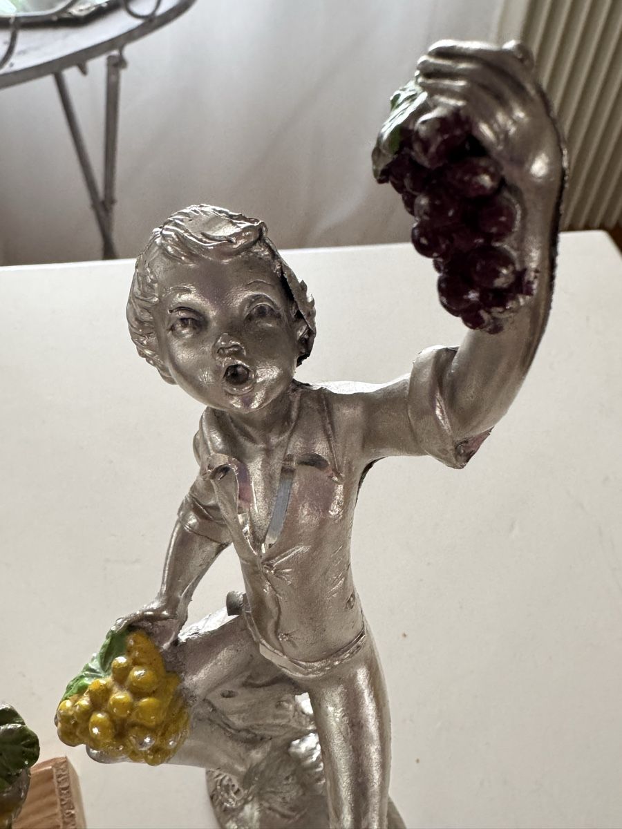 Statuette: Vintage Zinnfiguren Junge und Mädchen – Usato da Lotzwil venduto da Tgdromad 1