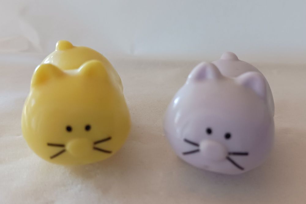 AKOOSY 40 Stück Leuchtende Katzen Figuren - Mini Resin Deko Für Puppenhaus