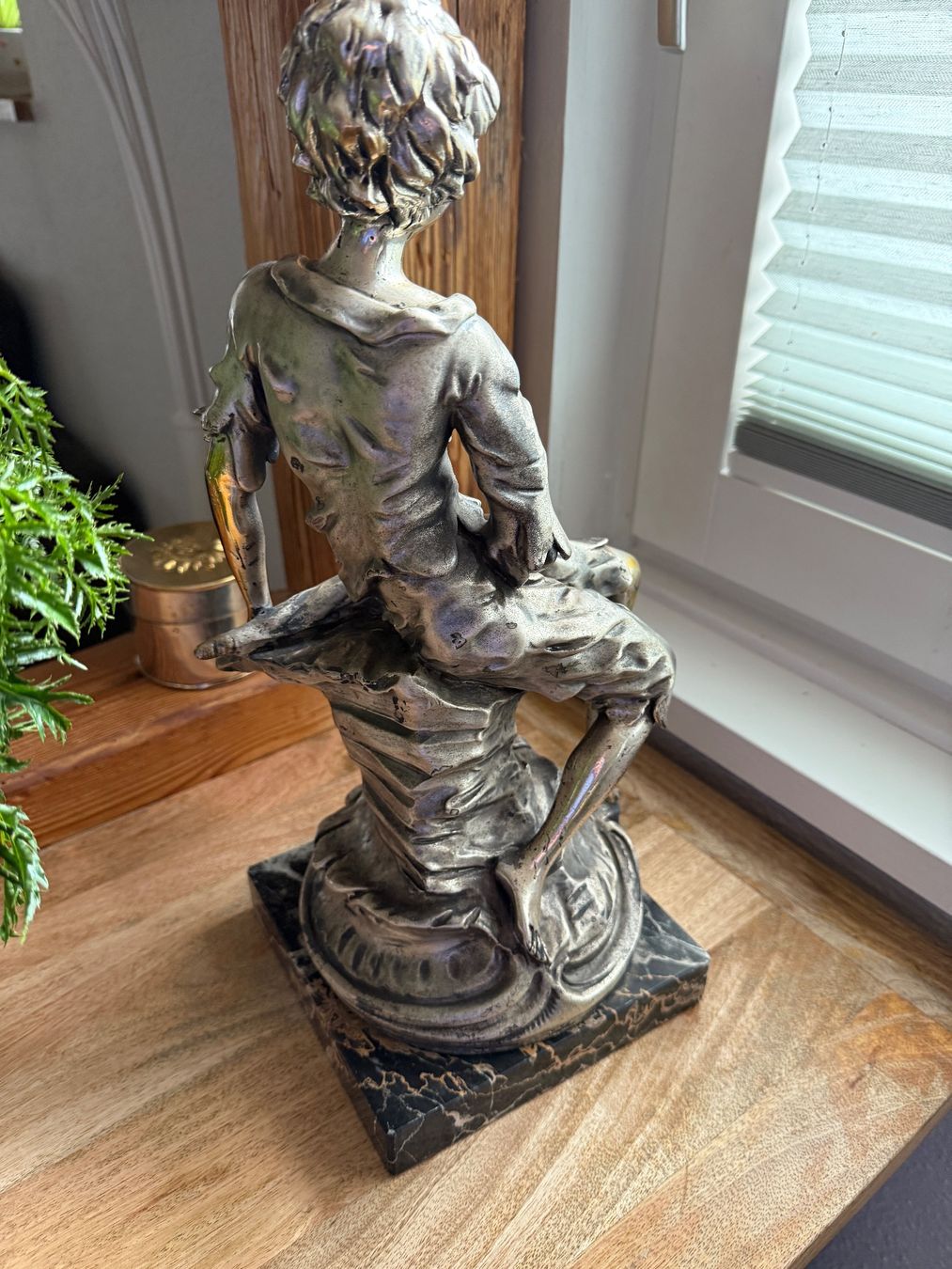 Sculture & Statue: Antike versilberte Figur G. Bozzetto – Usato da Dielsdorf venduto da bambus1 3