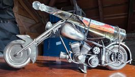 Chopper Motorrad Flaschenhalter aus Metall – Whisky