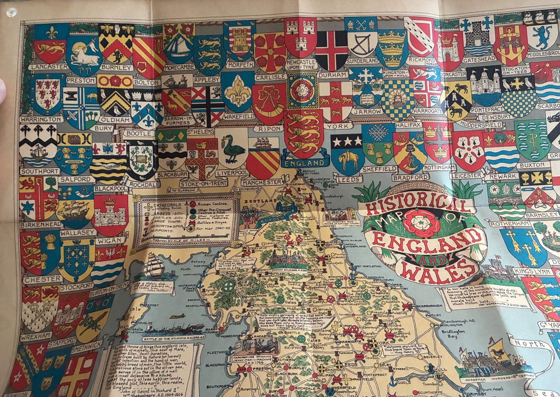 Cartine & Atlanti: Carte ancienne de l’Angleterre – Usato da Paudex venduto da micinque 5