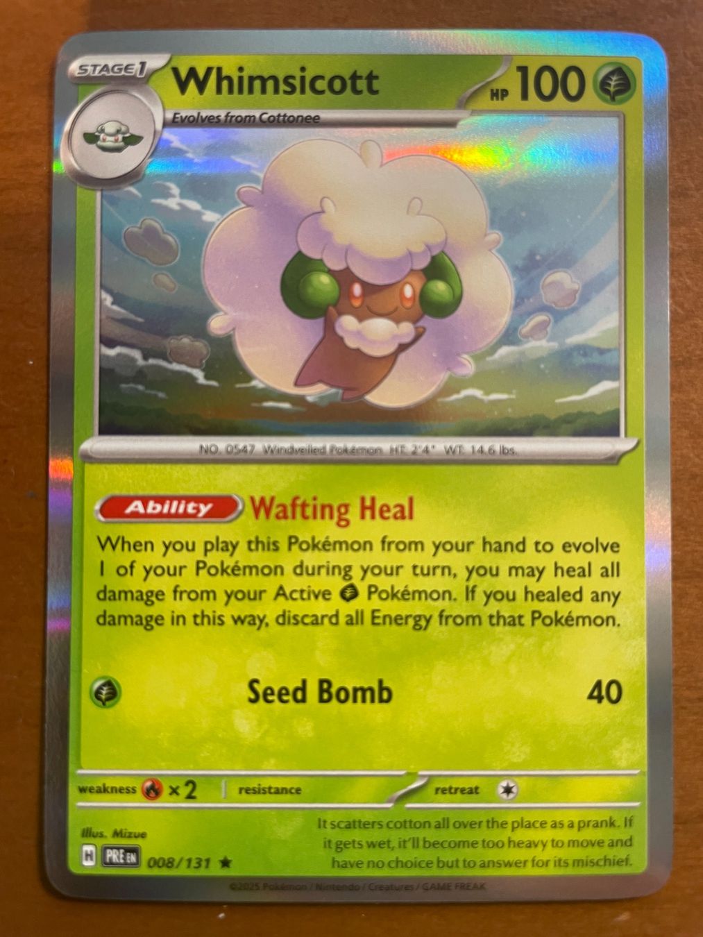 Pokémon Sammelbilder & Trading cards: Pokemon Whimsicott Holo (Versand gratis) – Neu (gemäss Beschreibung) aus Chur von Angerson