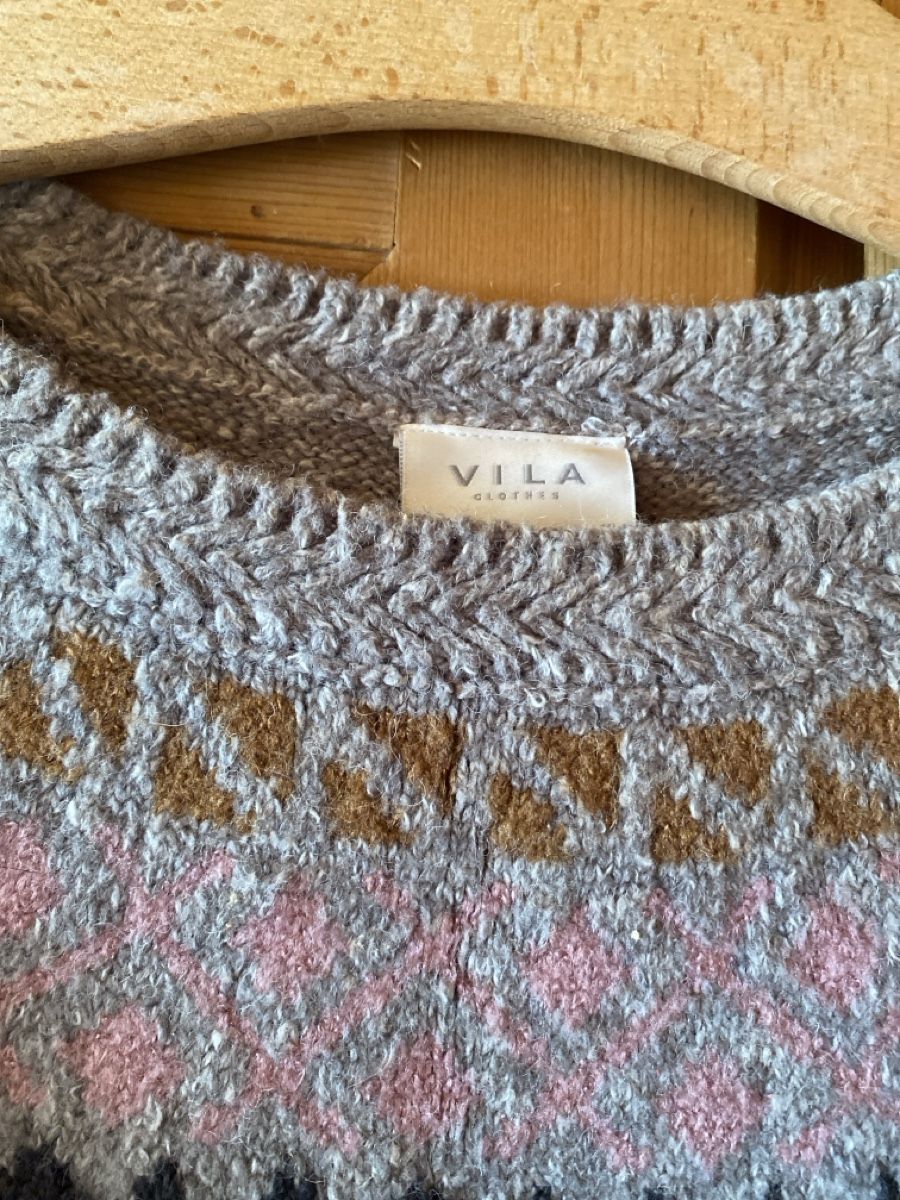 Vila Maglioni & Felpe: Winter-Pulli Damen Grösse Lgrau gemustert, VILA – Usato da Amden venduto da stewa03 2