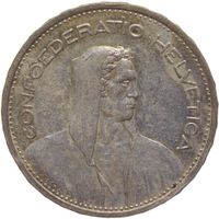 Schweiz 5 Franken 1952