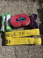 Hebegurte und Rundschlingen 3t Set verschiedene Farben