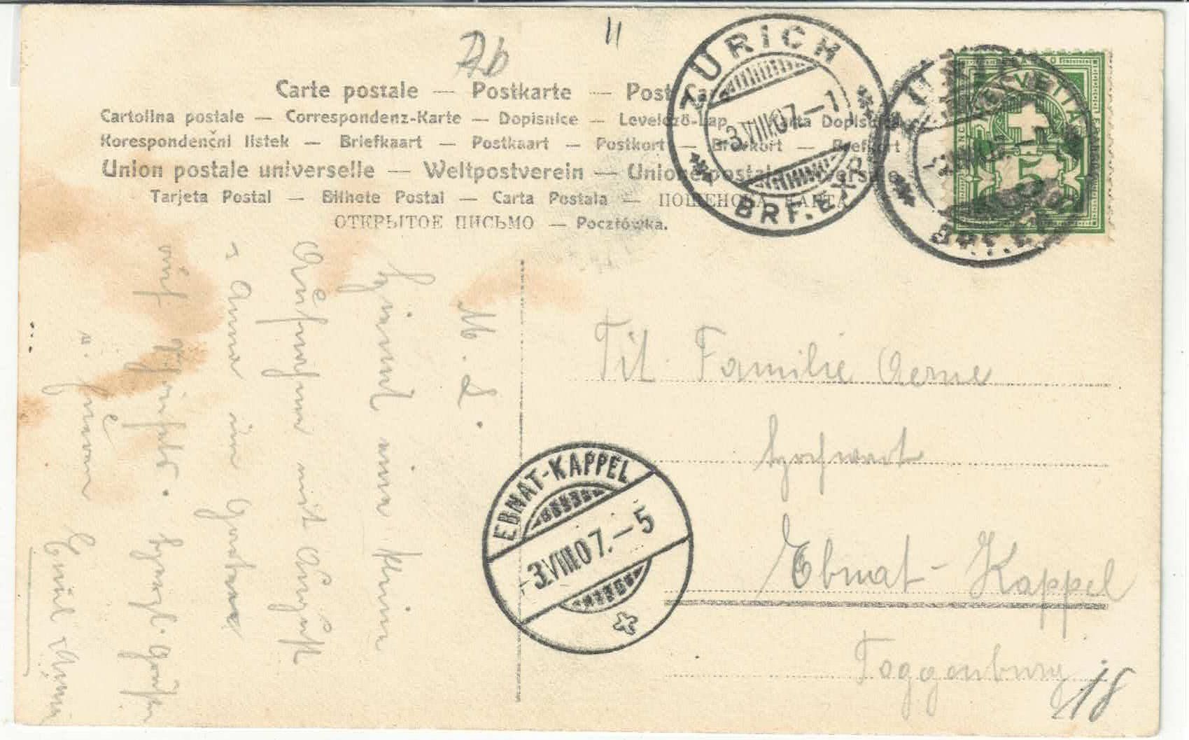 Cartoline postali: Familien-Foto – Usato da Ettingen venduto da Kartenplanet 1