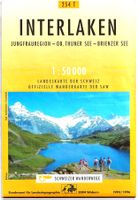 Wanderkarte 254 T Interlaken 1:50'000
