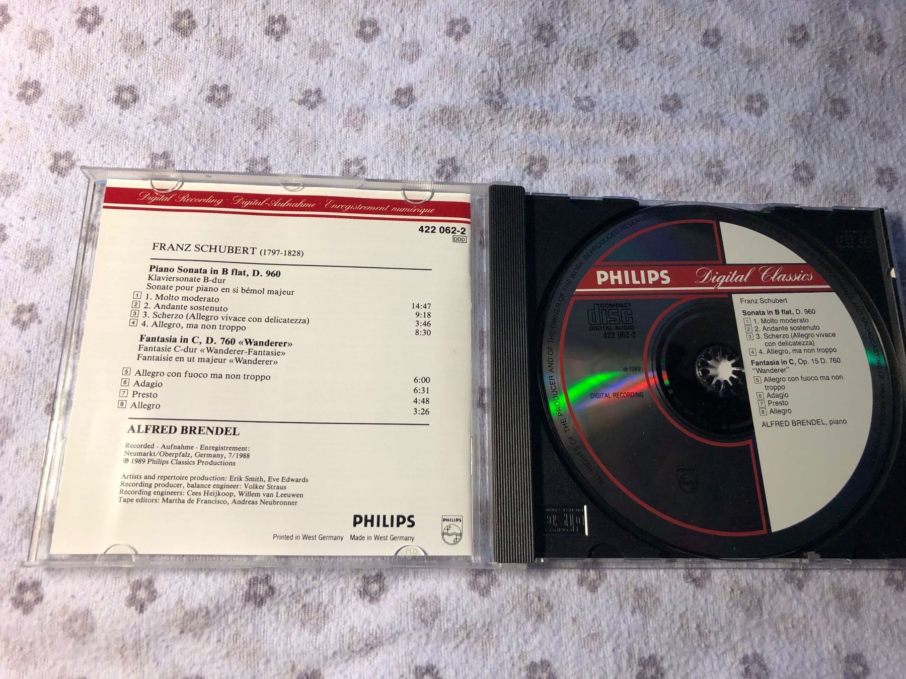 CD: Schubert: Brendel - Wanderer-Fantasie, Sonate (CD) – Usato da Schübelbach venduto da Bemafaja 2