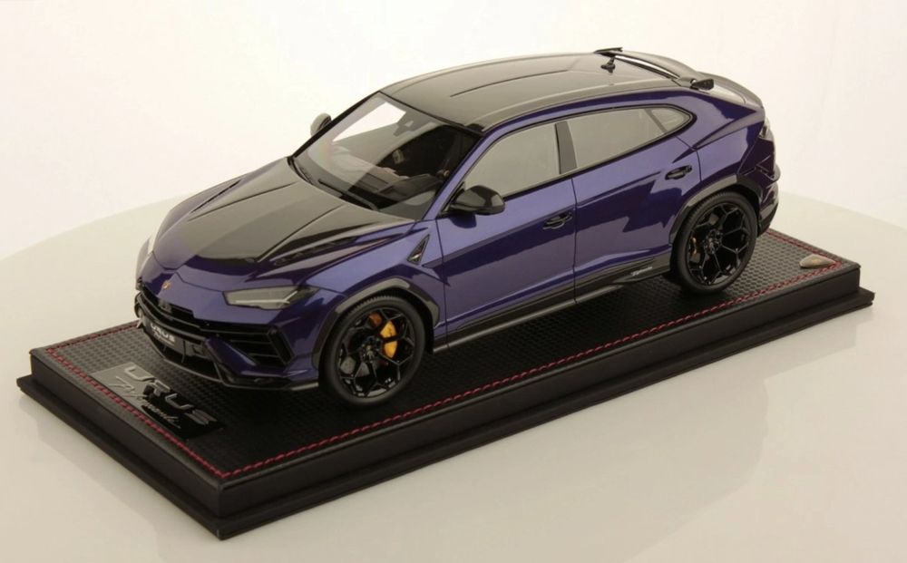 Miniature Looksmart 1/43 Lamborghini Urus Performance, Violet Mithras, Résine, Neuve