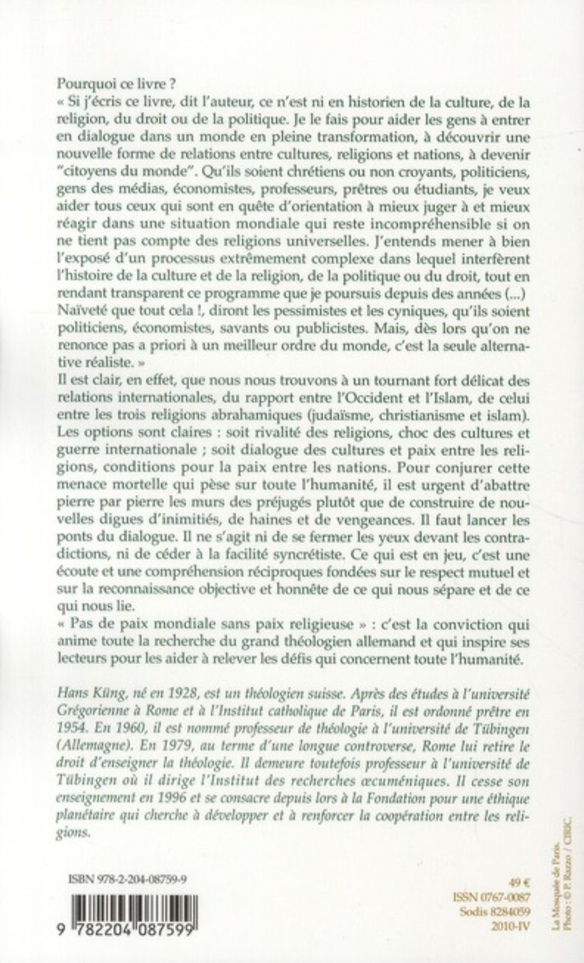 Bücher: L'Islam Hans Küng Les Éditions Du Cerf – Neu (gemäss Beschreibung) aus Montreux von Edelweissgirl_64 1