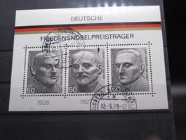 BRD 1975 Nobelpreisträger Block 11 gest