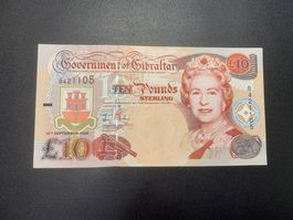 Banknote Gibraltar, 2002, 10 Pounds, P 30