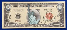 **1 Million Dollar USA Fantasie-Gedenknote in Top**