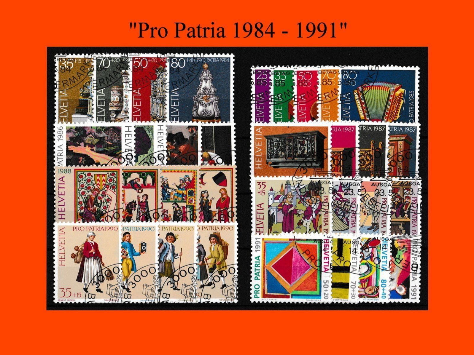 Alle Briefmarken: Pro Patria (1984 - 1991) – Neu (gemäss Beschreibung) aus Dübendorf von Jumbo1990
