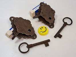 2 Möbel Schlösser mit Schlüssel, DM3.5cm, DLS (LOT3044#MBS3)