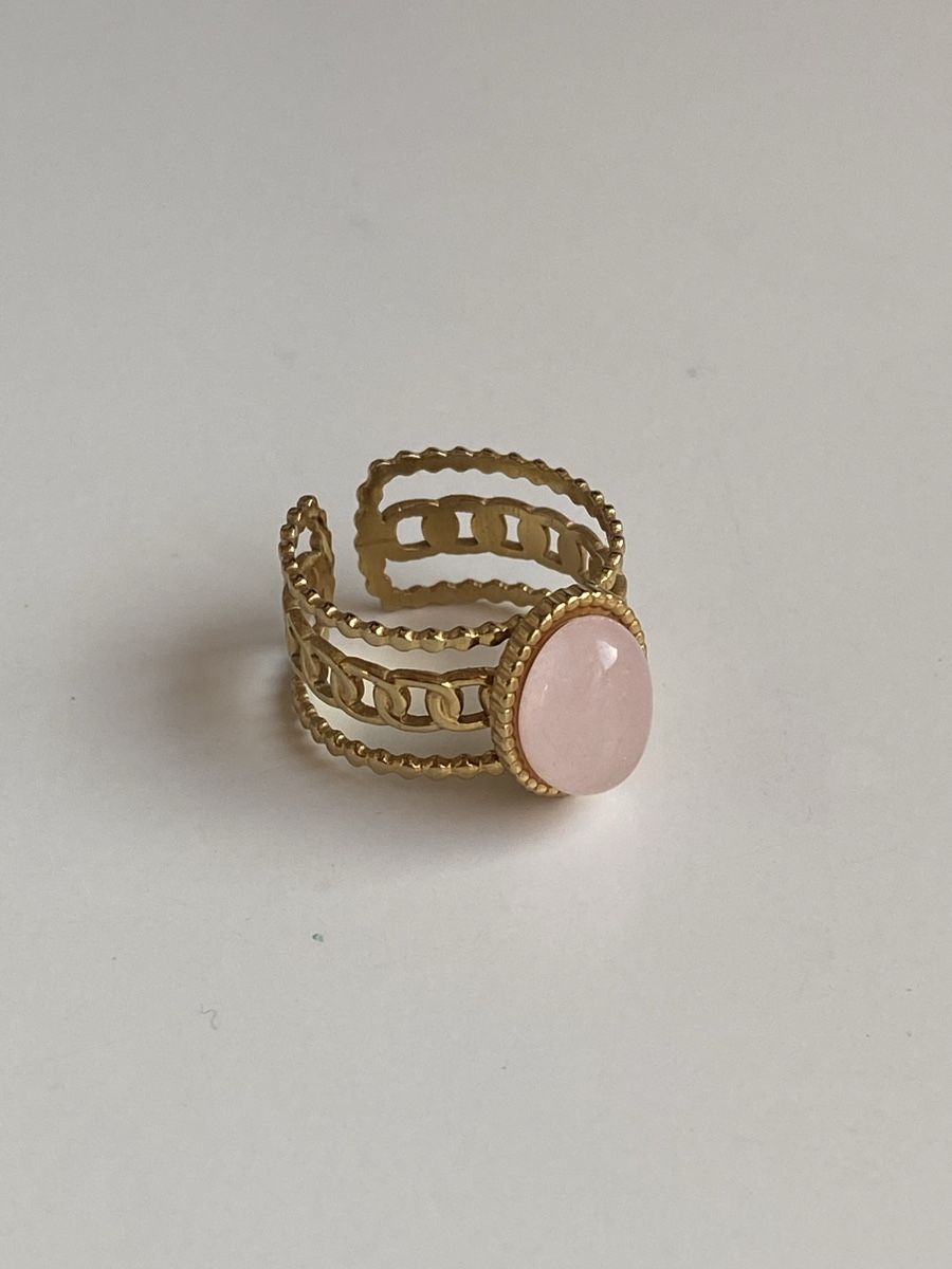 Anelli: Rosa Quartz 18KGP Edelstahl Ring – Nuovo (secondo la descrizione) da Givisiez venduto da dor_xb9k 1
