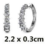Ohrringe & -stecker: Ohrstecker, Kreole mit Swarovski Elements – Neu und originalverpackt aus Bottenwil von anh_5brz 1