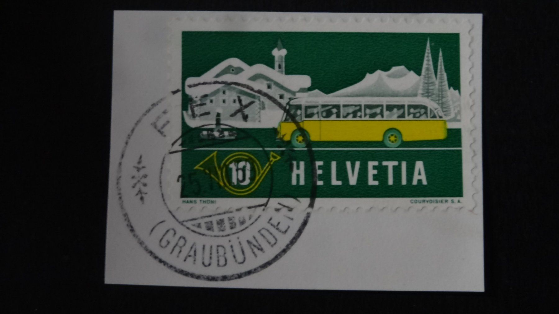 Tous les timbres: FEX (Graubünden)  25.VIII.59   172 – D'occasion à Anwil par C-DAIHA