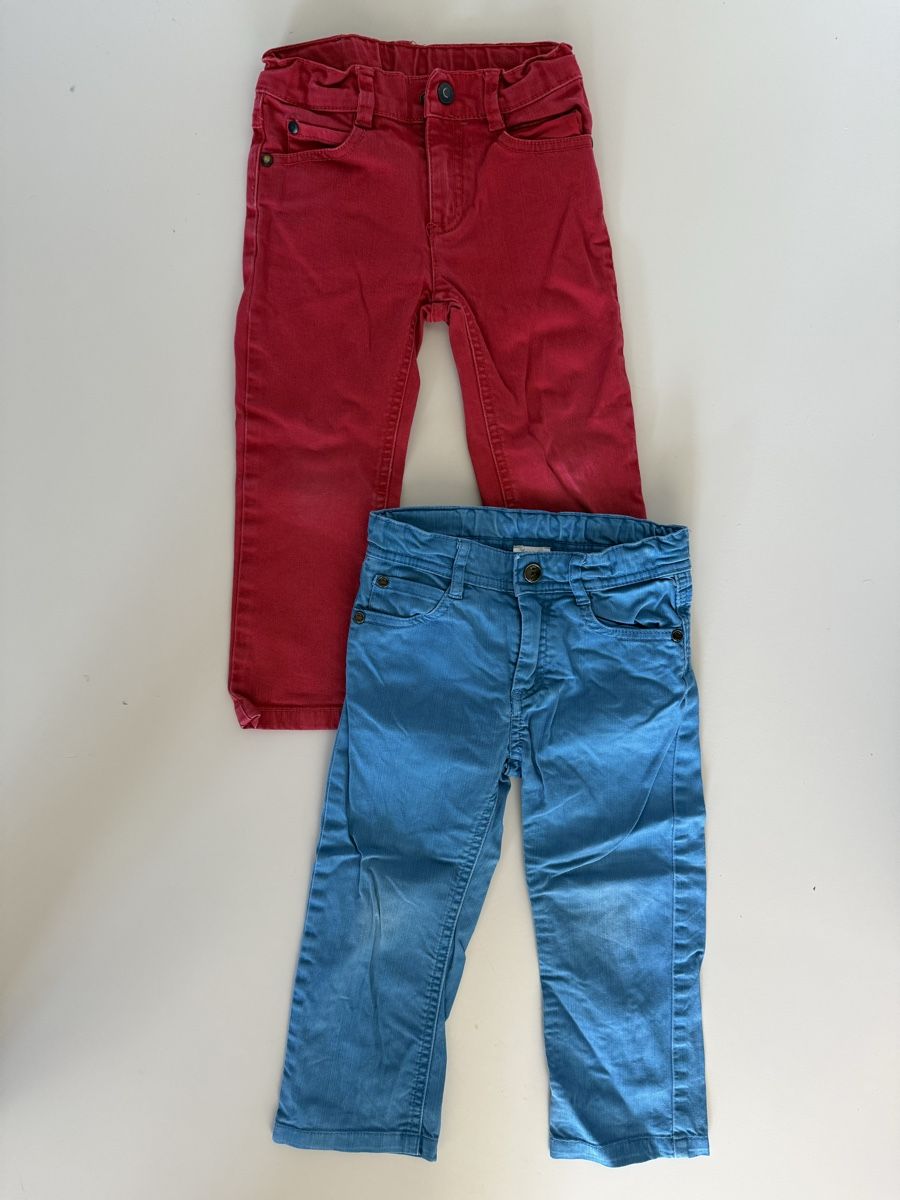 Jacadi Hosen: 2 Jacadi Hosen Grösse 36M Rot Blau – Gebraucht aus Ebikon von InesUndElf