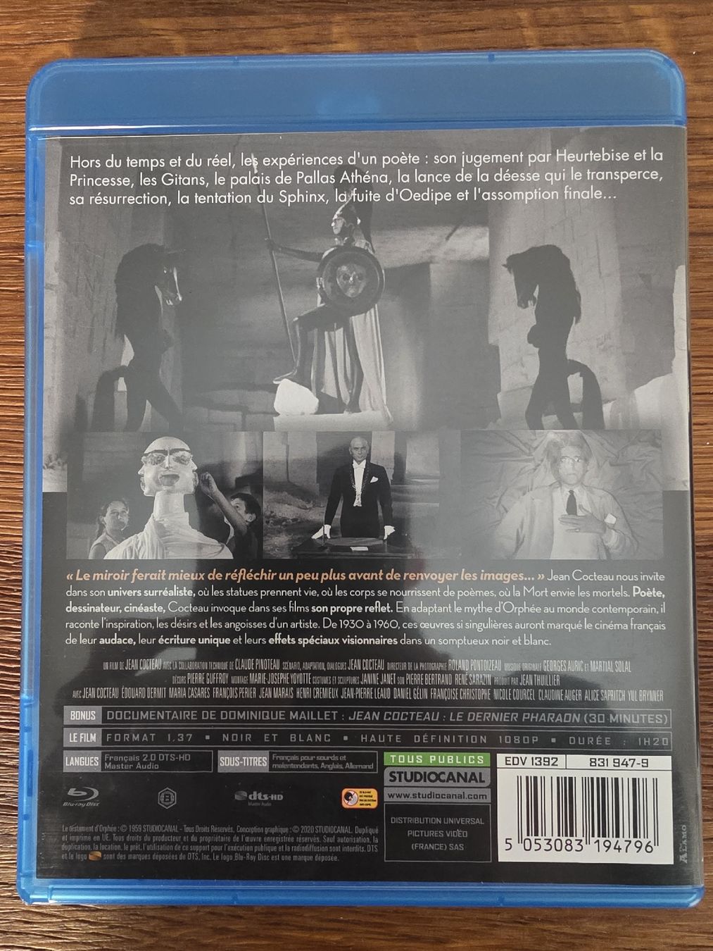 Tutti i DVDs: Le Testament d'Orphée - Jean Cocteau - Blu-ray – Usato da Zürich venduto da TimZurich1 1