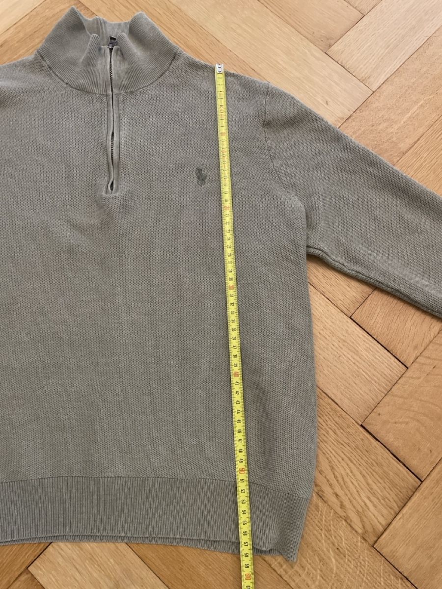 Ralph Lauren Pullover & Sweatshirts: Pull Ralph Lauren olive, fermeture éclair – Gebraucht aus Genève von Videdress22 3