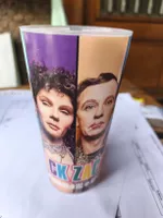 Rammstein Becher Zick Zack Design Kunststoff gut erhalten