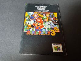 ANLEITUNG FÜR MARIO PARTY 3 NINTENDO 64