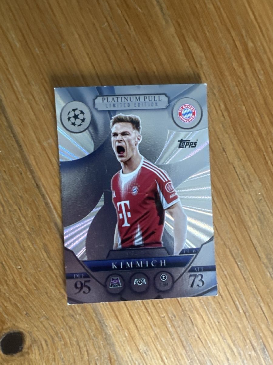 Topps Carte collezionabili: Bayern München Kimmich Topps Platinum Pull Limited Edition – Usato da Berikon venduto da Holzweinkisten