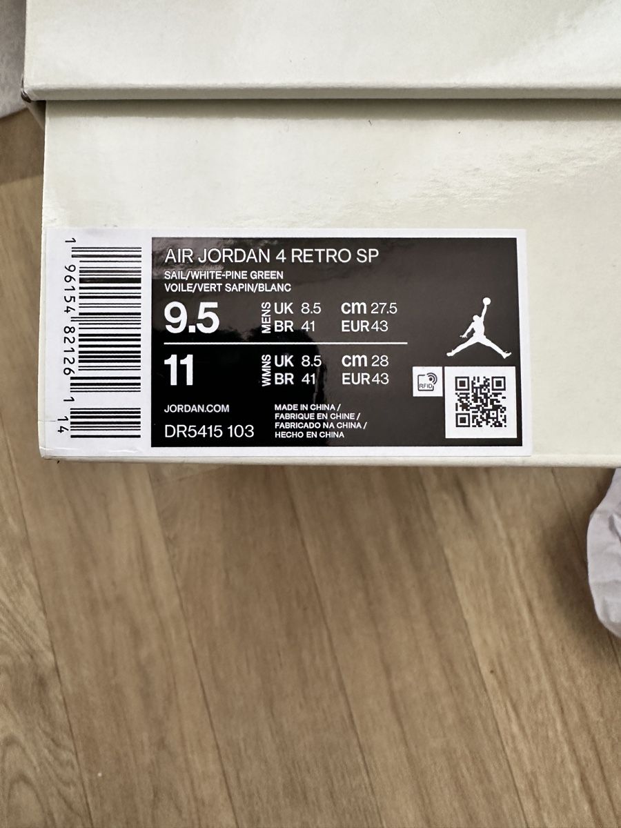 Jordan Scarpe da uomo: Air Jordan 4 Retro Pine Green – Nuovo e nell'imballaggio originale da Glattpark(Opfikon) venduto da Petevisuals 2