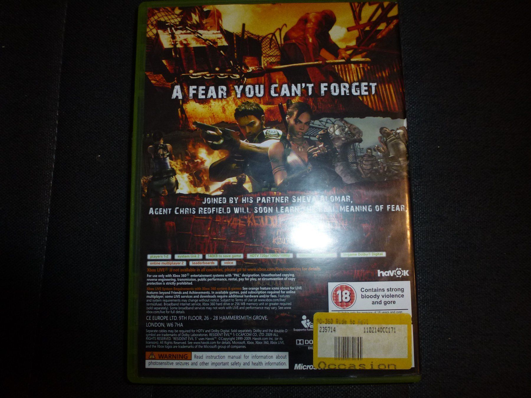 Giochi: Resident Evil 5 XBOX 360 – Usato da Olten venduto da Disc-Ausverkauf 2